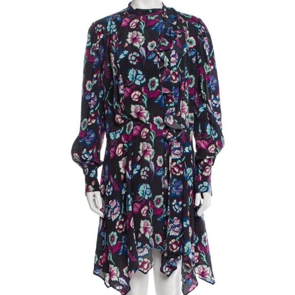 Isabel Marant Floral Silk Dress - Picture 1 of 3